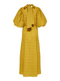 Selected LONG CHECK PUFF SLEEVE DRESS, Arrowwood, highres - 16079600_Arrowwood_851826_002.jpg