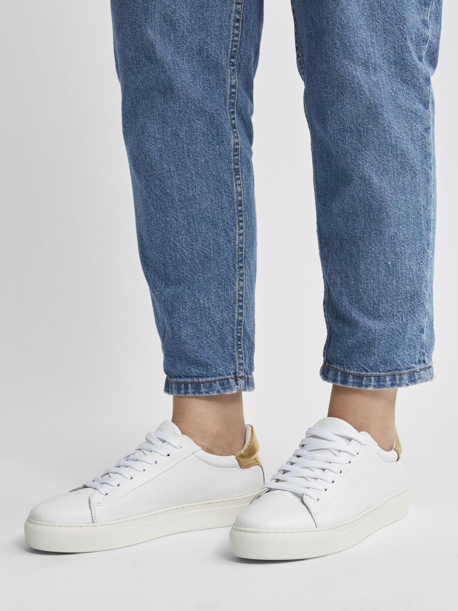 Selected LEATHER - TRAINERS, Gold Colour, highres - 16069937_GoldColour_003.jpg
