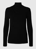 Selected DRAPÉ TOP À MANCHES LONGUES, Black, highres - 16095800_Black_001.jpg