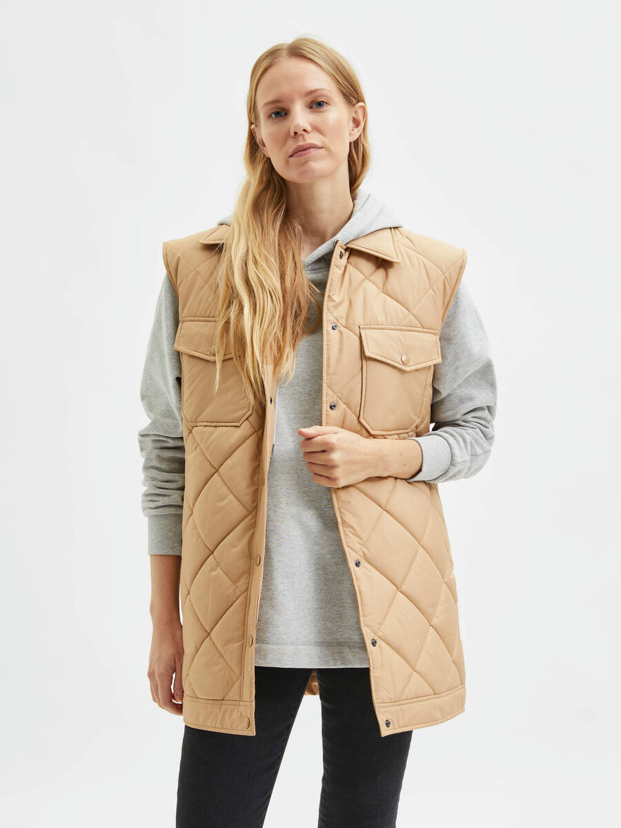 Selected QUILTED GILET, Tannin, highres - 16083163_Tannin_003.jpg