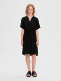 Selected SHORT-SLEEVED SHIRT DRESS, Black, highres - 16093417_Black_005.jpg