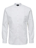 Selected COL MAO - CHEMISE À MANCHES LONGUES, Bright White, highres - 16070438_BrightWhite_001.jpg