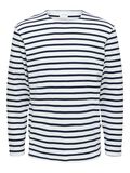 Selected STRIPED LONG-SLEEVED T-SHIRT, Bright White, highres - 16087926_BrightWhite_1026632_001.jpg
