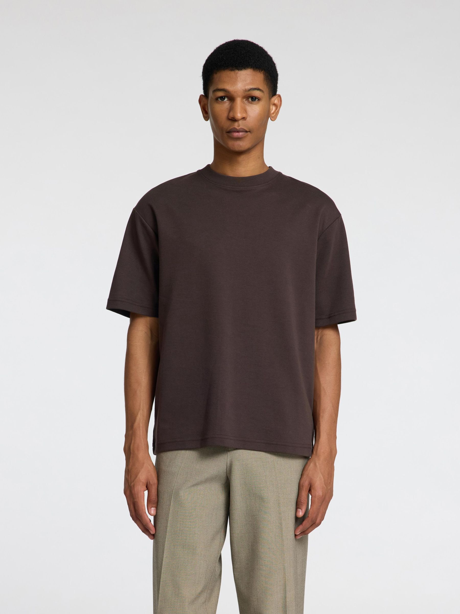 Men s T Shirts Basic Striped Printed SELECTED HOMME
