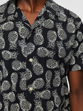 Selected CON CUELLO DE ESTILO CUBANO - CAMISA DE MANGA CORTA, Black, highres - 16073539_Black_755786_006.jpg