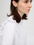 Selected FRILLED SHORT-SLEEVED T-SHIRT, Bright White, highres - 16097108_BrightWhite_008.jpg