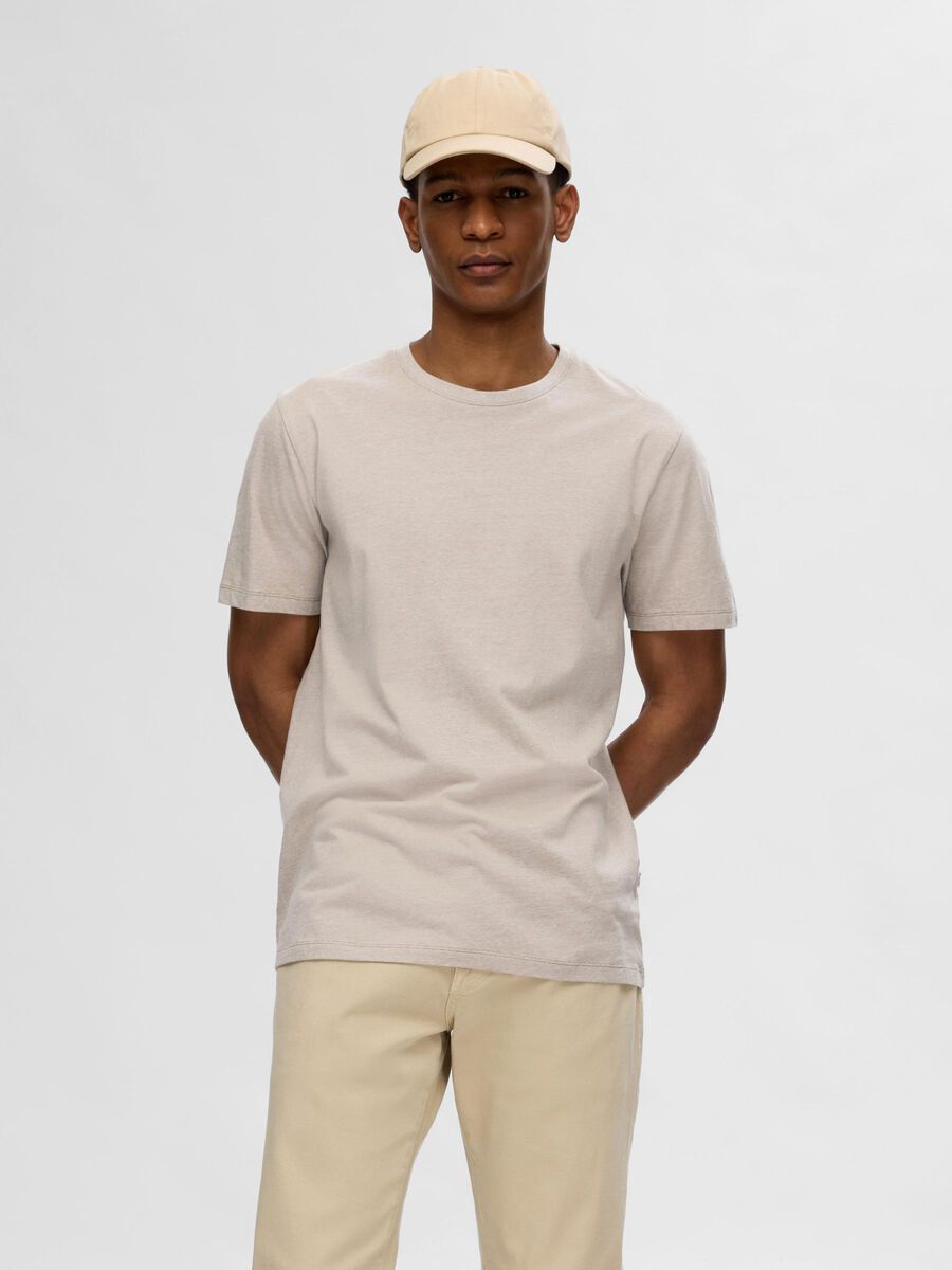 Selected KORTE MOUWEN T-SHIRT, Kelp, highres - 16087843_Kelp_1025818_003.jpg