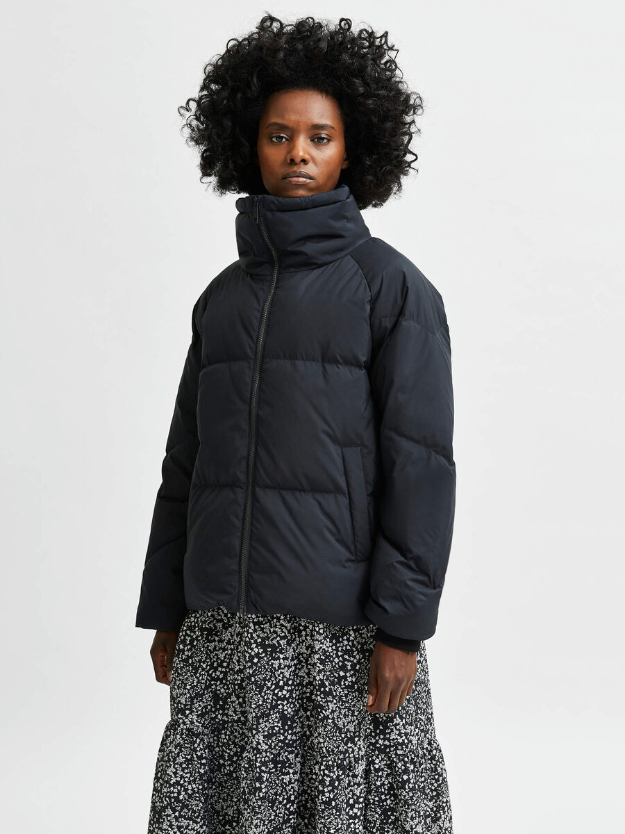 Selected DOWN REDOWN® PUFFER JACKET, Black, highres - 16081256_Black_003.jpg