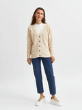 Selected V-AUSSCHNITT KNOPF STRICKJACKE, Sandshell, highres - 16079720_Sandshell_005.jpg