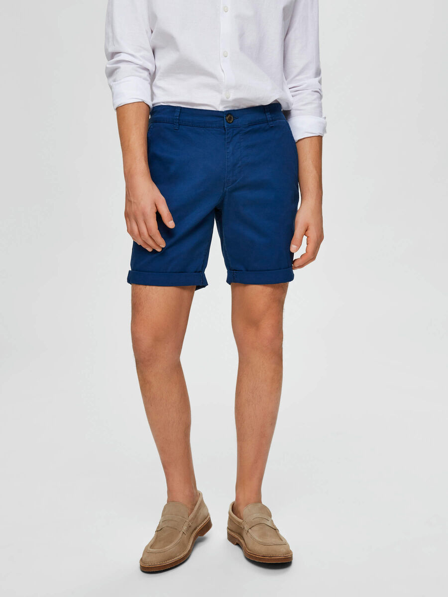 Selected SLHPARIS REGULAR FIT - SHORT CHINO, Estate Blue, highres - 16065685_EstateBlue_003.jpg