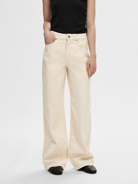 Selected WHITE WIDE FIT JEANS, White Denim, highres - 16092991_WhiteDenim_003.jpg
