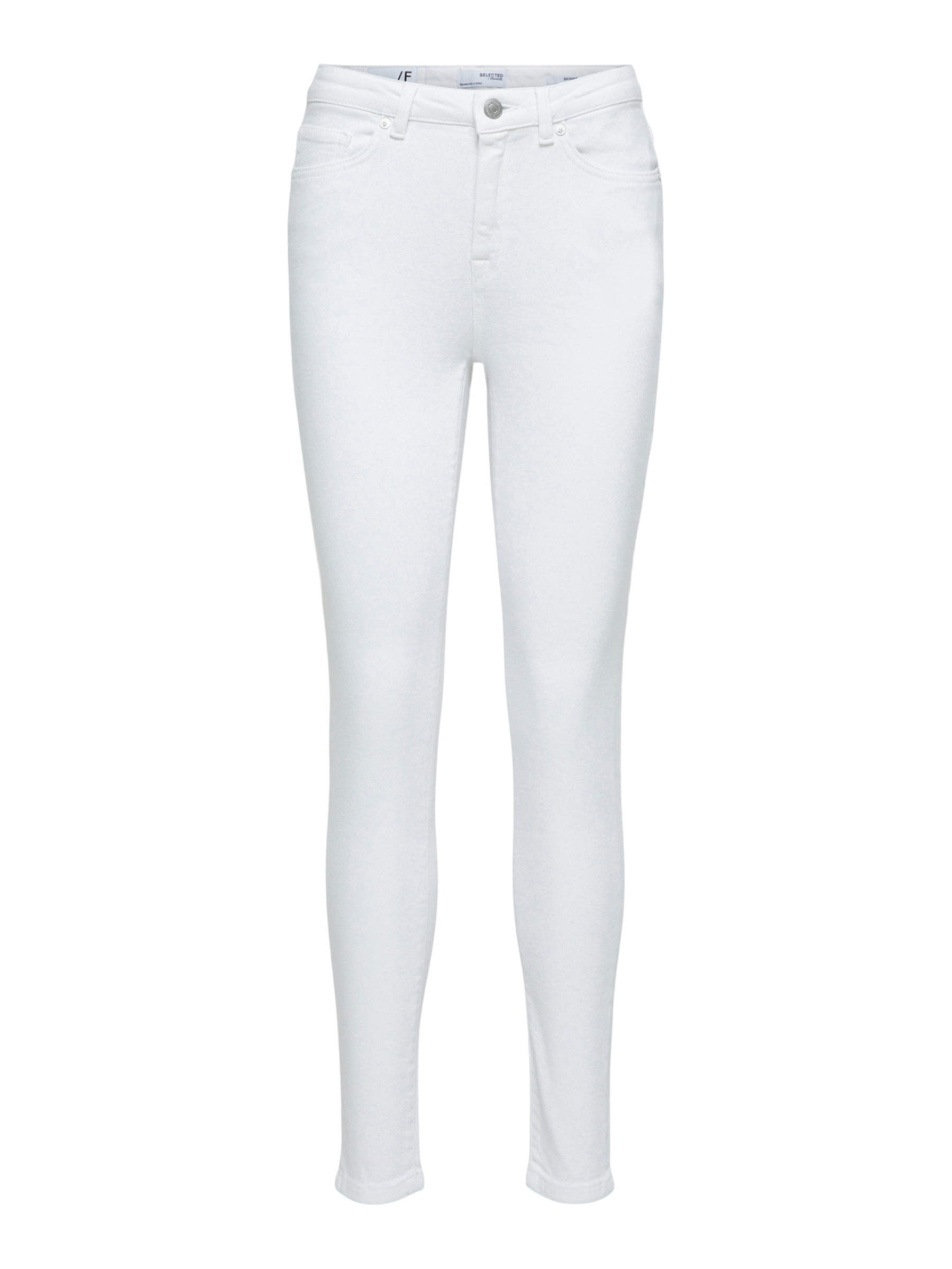 Mid waist skinny fit jeans | Selected