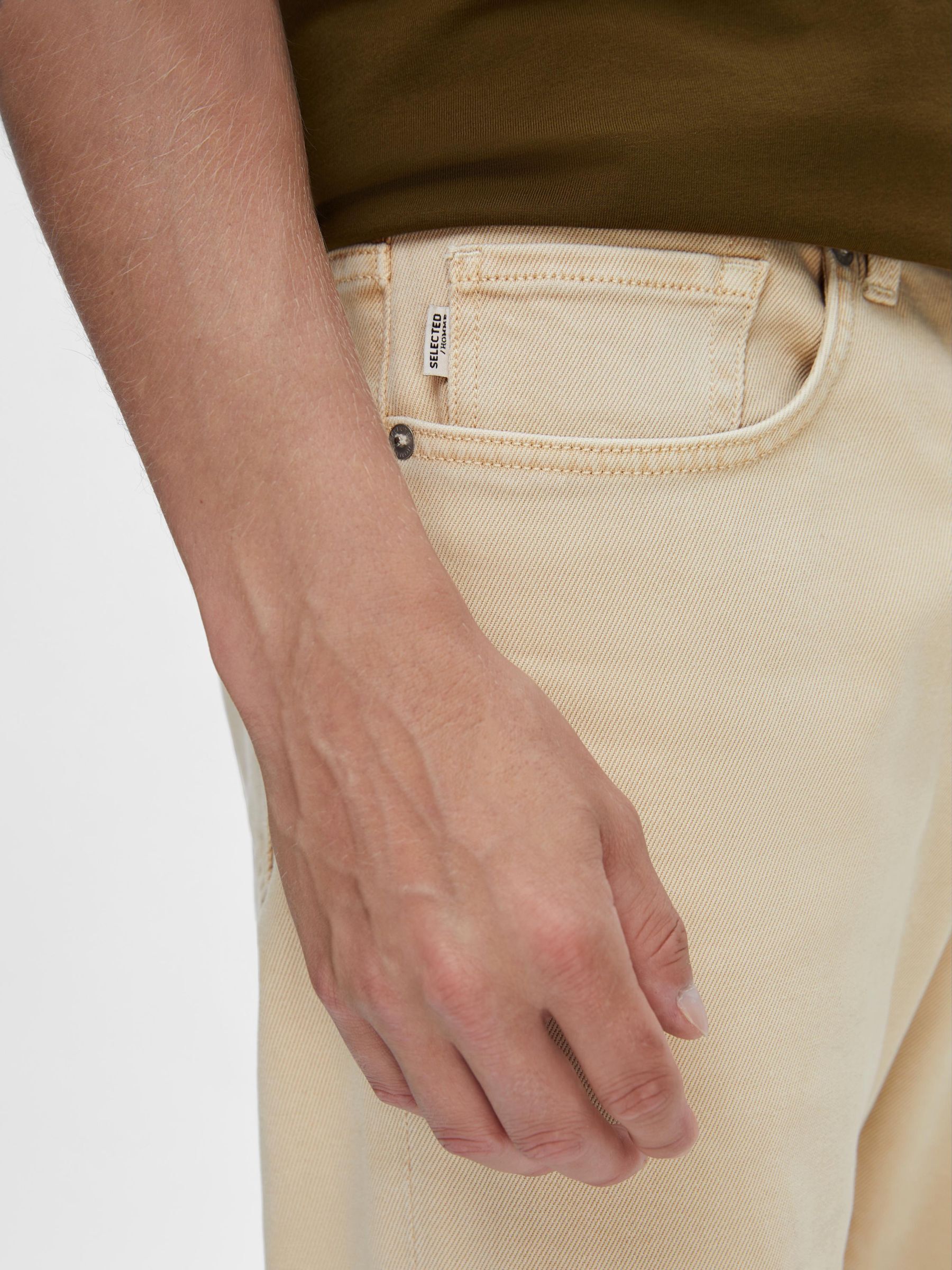 196 LIGHT WASH STRAIGHT FIT JEANS Grey SELECTED HOMME