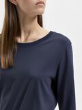 Selected ORGANIC COTTON - LONG-SLEEVED T-SHIRT, Dark Sapphire, highres - 16065929_DarkSapphire_006.jpg