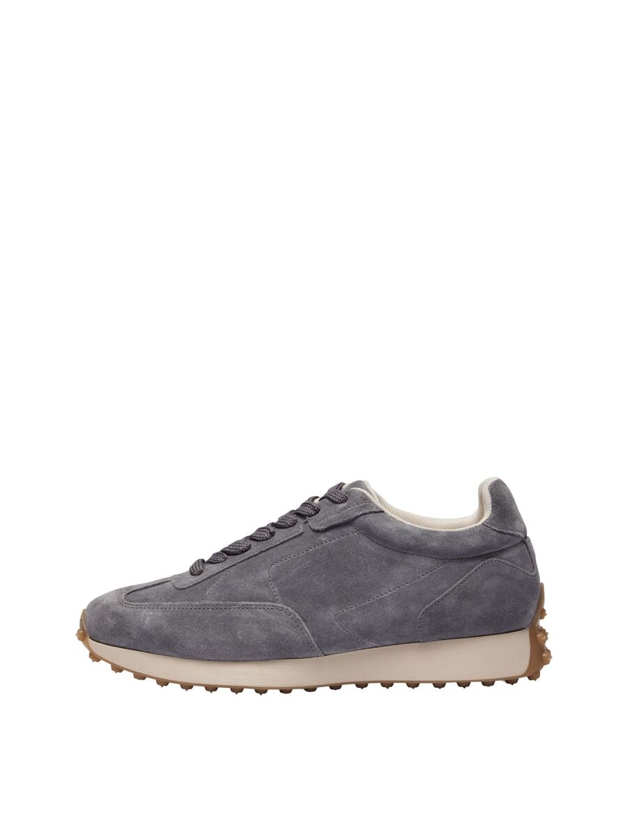 Selected WILDLEDER SNEAKERS, Dark Grey, highres - 16087196_DarkGrey_001.jpg