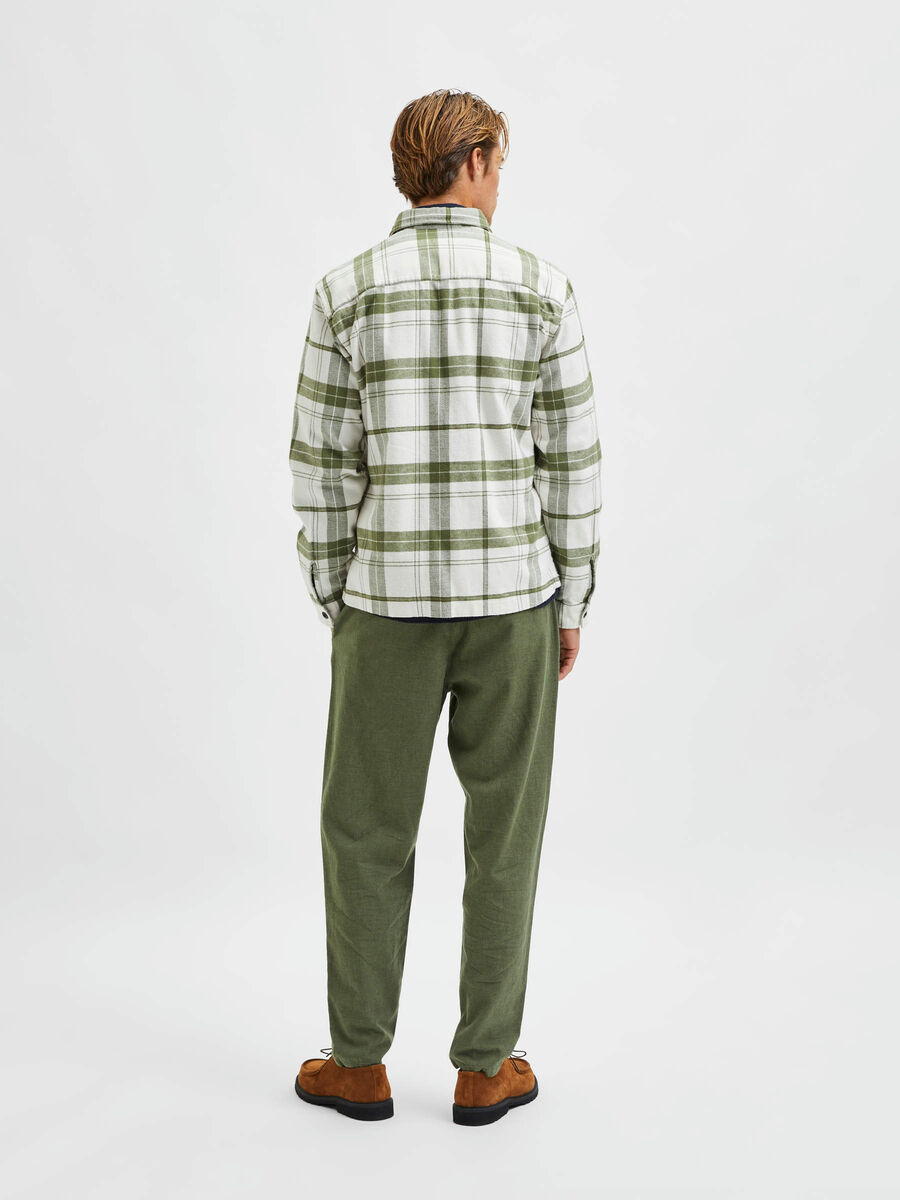 Selected GERUIT OVERSHIRT, Olivine, highres - 16083606_Olivine_915179_004.jpg