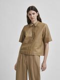 Selected CUERO DE CORDERO AJUSTE BOXY CAMISA, Kelp, highres - 16078917_Kelp_003.jpg