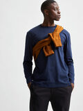 Selected CREW NECK LANGÆRMET T-SHIRT, Navy Blazer, highres - 16080127_NavyBlazer_008.jpg