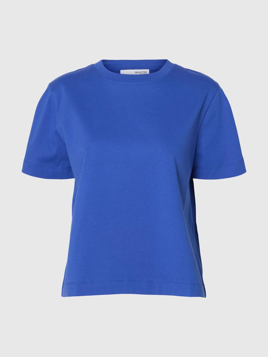 Selected BOXY T-SHIRT, Dazzling Blue, highres - 16087919_DazzlingBlue_001.jpg
