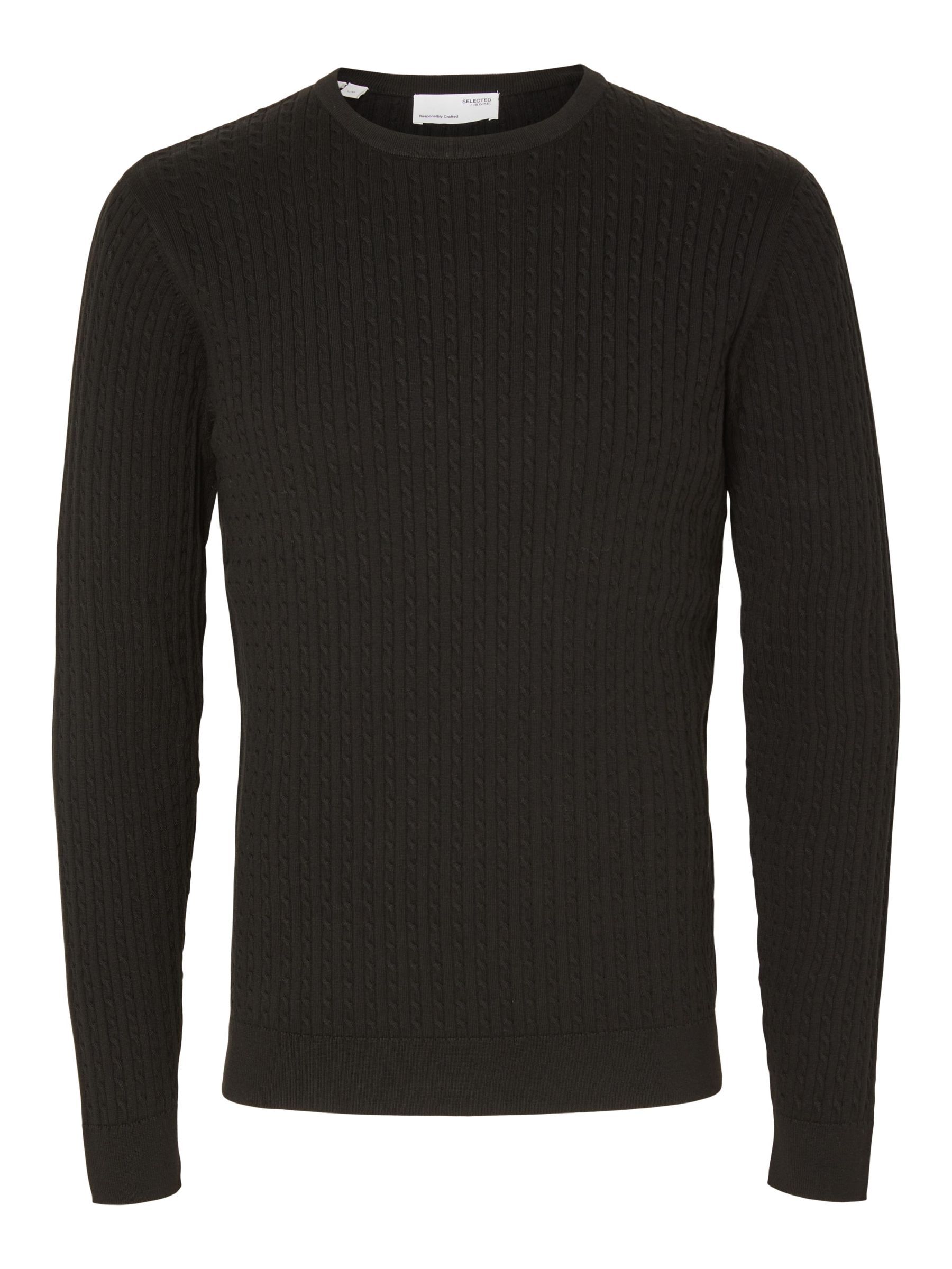 Ribbed sales black jumper