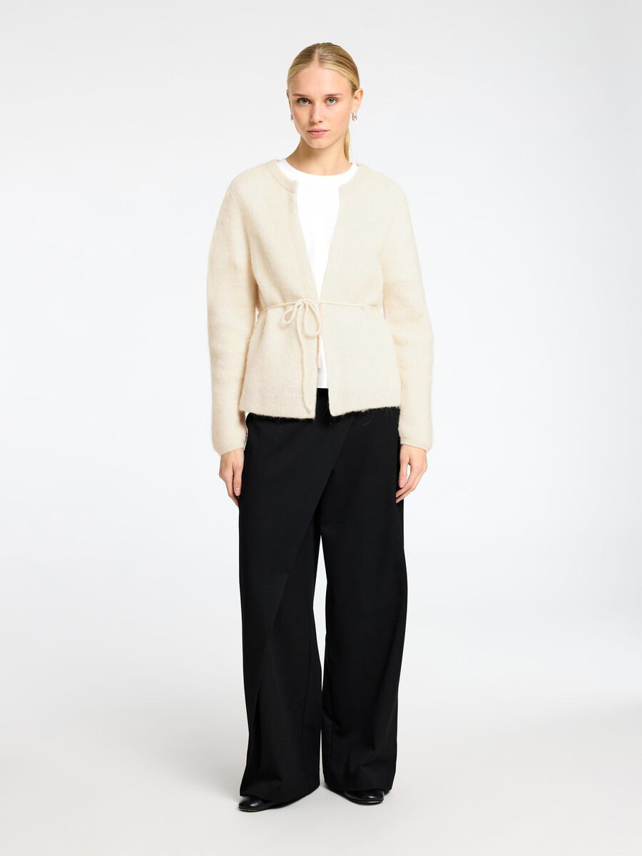 Selected EN LAINE MÉLANGÉE AVEC CEINTURE CARDIGAN, Birch, highres - 16095572_Birch_1153053_005.jpg