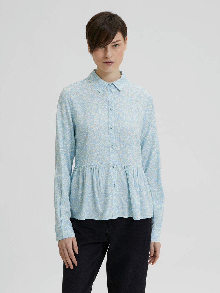 Selected LONG SLEEVED SHIRT, Blue Bell, highres - 16083662_BlueBell_915487_003.jpg