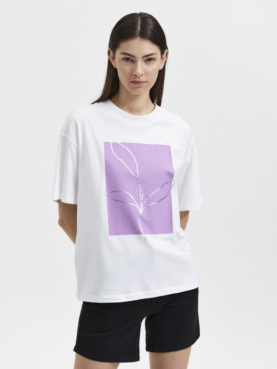 Selected BEDRUCKTES T-SHIRT, Bright White, highres - 16084970_BrightWhite_003.jpg