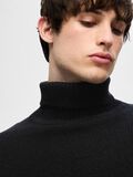 Selected WOOL BLEND ROLL NECK PULLOVER, Black, highres - 16094649_Black_006.jpg