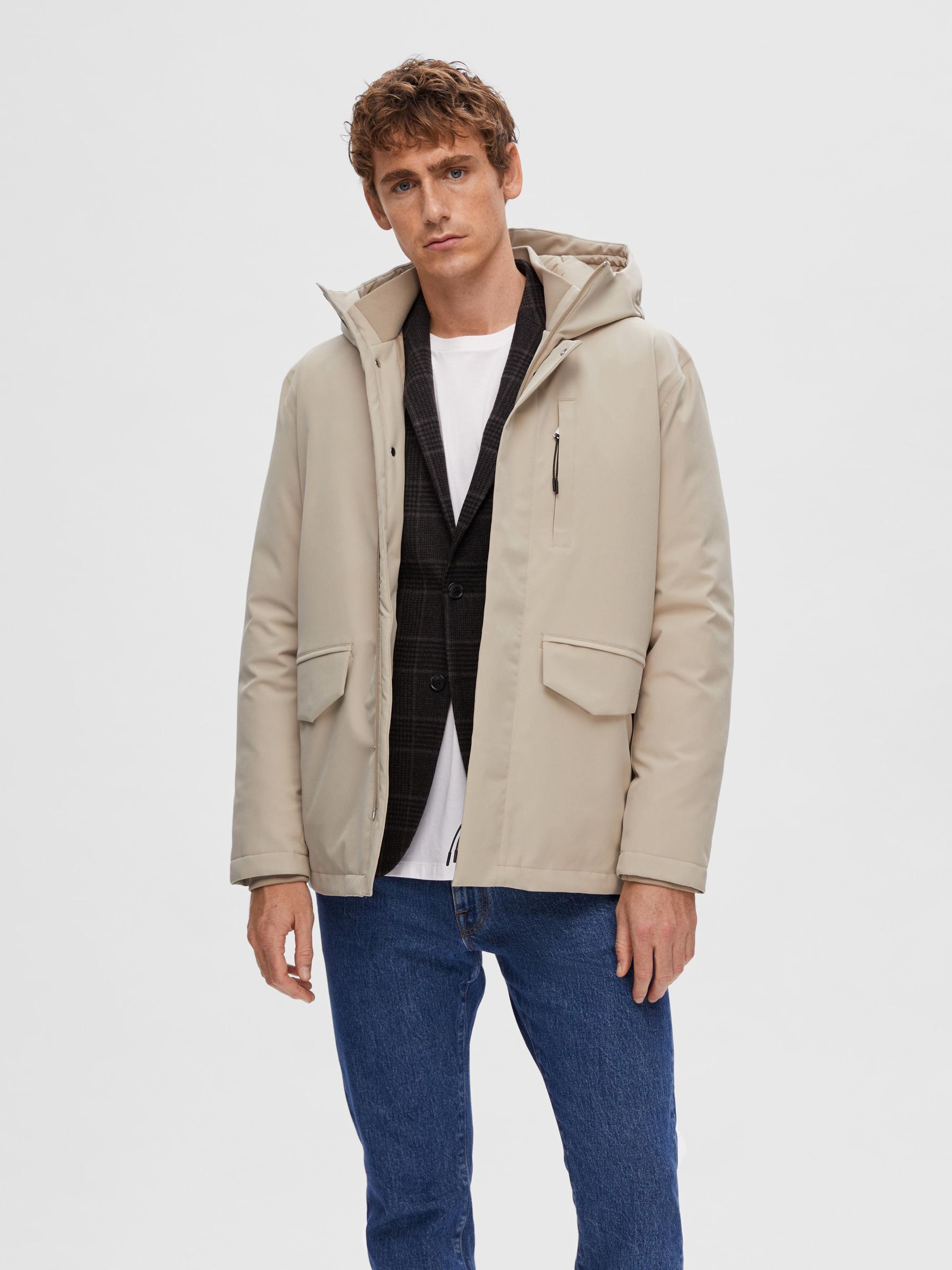 Selected homme parka jacket clearance
