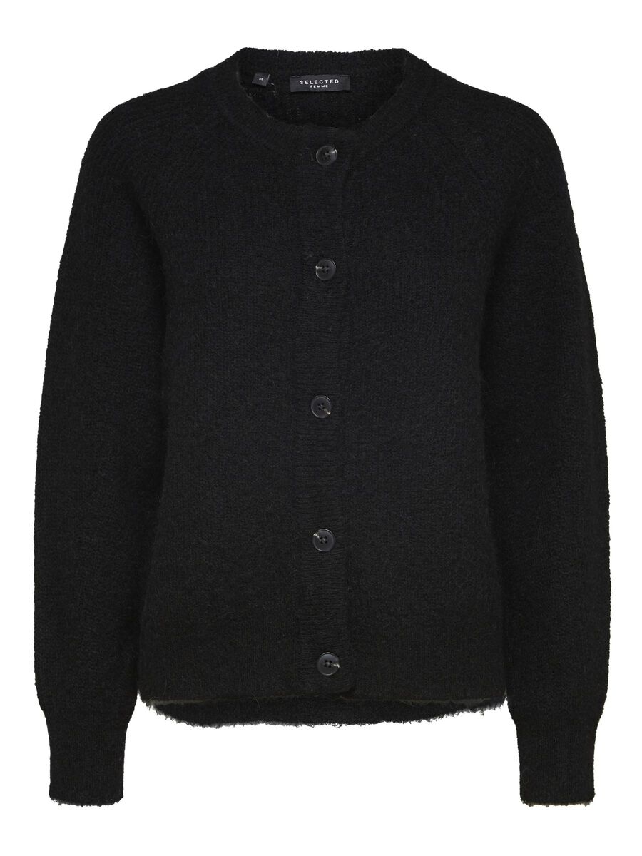 Selected CARDIGAN, Black, highres - 16074481_Black_001.jpg
