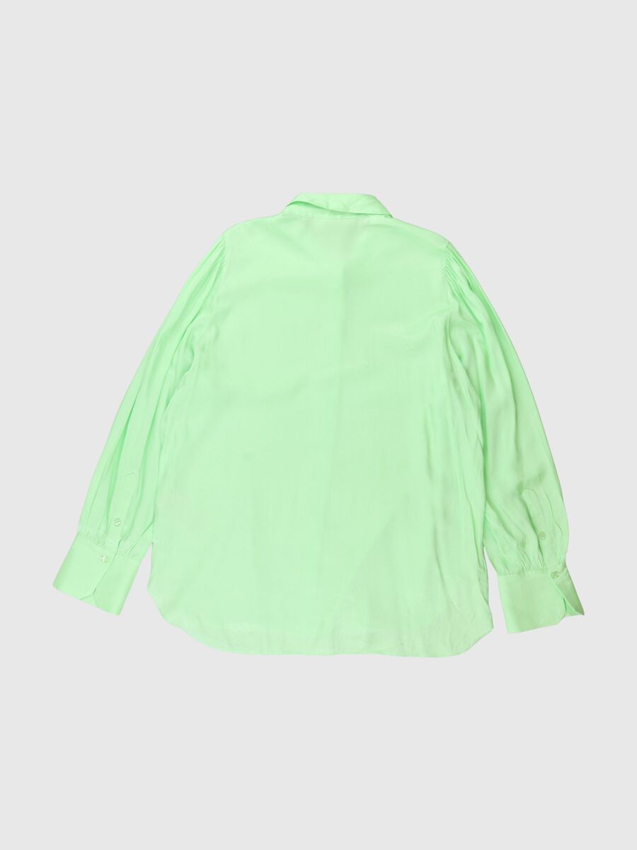 Selected SATIN SHIRT, Pistachio Green, highres - 80000316_PistachioGreen_002.jpg