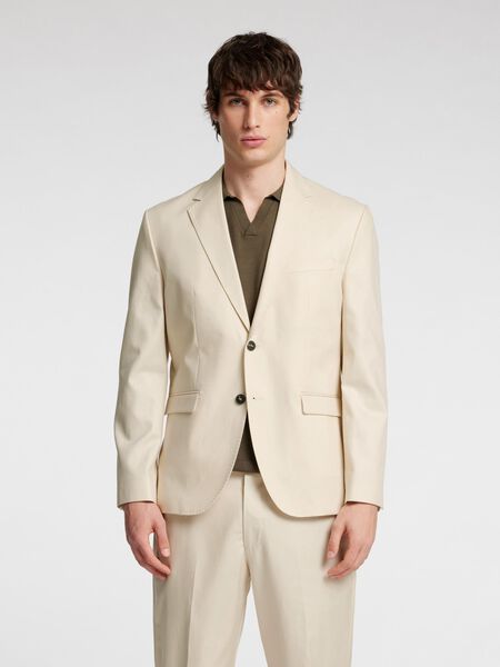 Selected REGULAR FIT SINGLE-BREASTED BLAZER, Oatmeal, highres - 16097067_Oatmeal_003.jpg