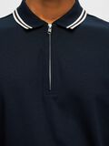 Selected ZIPPED POLO SHIRT, Sky Captain, highres - 16092572_SkyCaptain_006.jpg