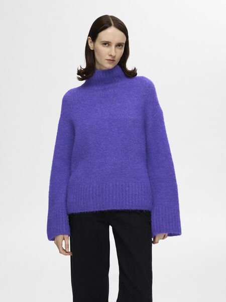 Selected WOOL BLEND HIGH-NECK  PULLOVER, Liberty, highres - 16086550_Liberty_003.jpg