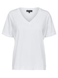 Selected V-NECK T-SHIRT, Bright White, highres - 16065132_BrightWhite_001.jpg