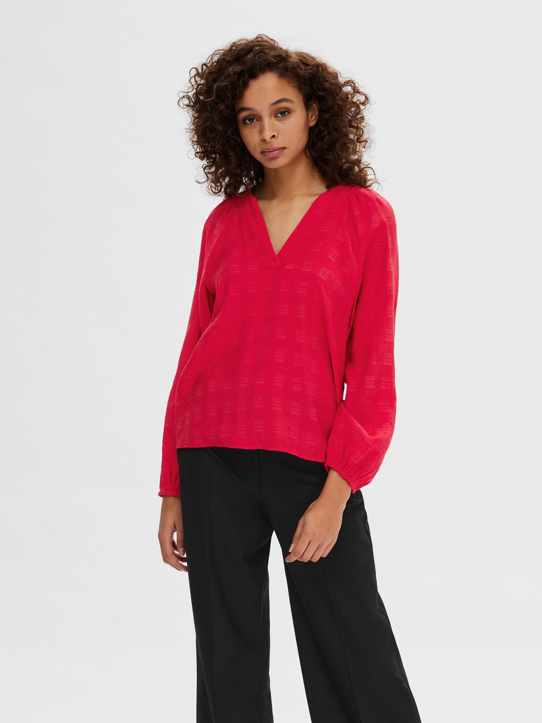 Stand v hotsell neck blouse
