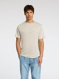 Selected LINEN T-SHIRT, Oatmeal, highres - 16089504_Oatmeal_003.jpg