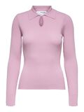 Selected LONG SLEEVED KNITTED TOP, Lilac Sachet, highres - 16083801_LilacSachet_001.jpg