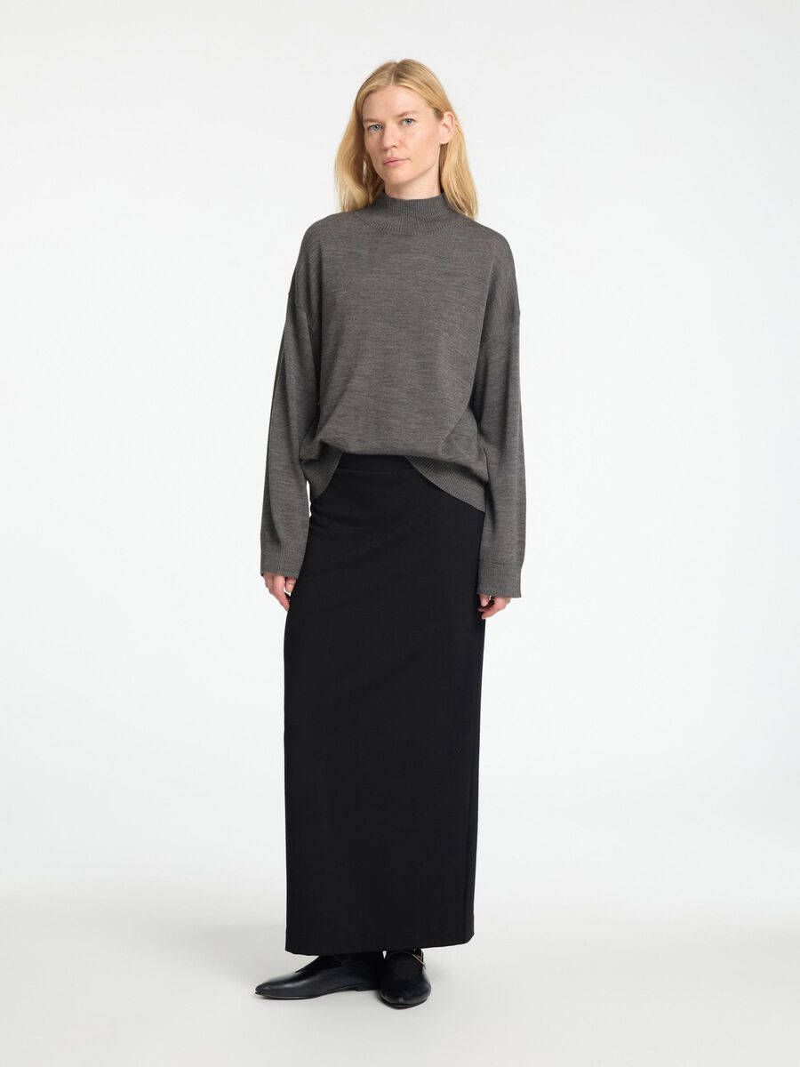Selected 100% MERINO WOOL HIGH-NECK JUMPER, Medium Grey Melange, highres - 16094693_MediumGreyMelange_005.jpg