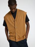 Selected 100% MERINO WOOL KNITTED VEST, Chipmunk, highres - 16097815_Chipmunk_008.jpg