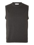 Selected CLASSIC KNITTED VEST, Charcoal Gray, highres - 16090690_CharcoalGray_1049825_001.jpg
