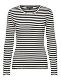 Selected STRIPED LONG-SLEEVED T-SHIRT, Black, highres - 16078946_Black_841417_001.jpg