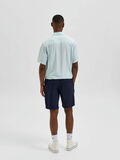 Selected LINEN BLEND SHORTS, Sky Captain, highres - 16083582_SkyCaptain_004.jpg