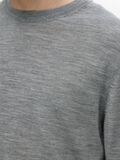 Selected 100% MERINO WOOL CREWNECK JUMPER, Medium Grey Melange, highres - 16094647_MediumGreyMelange_006.jpg