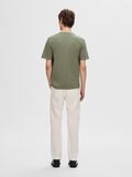 Selected KNITTED SHORT-SLEEVED T-SHIRT, Vetiver, highres - 16092505_Vetiver_004.jpg