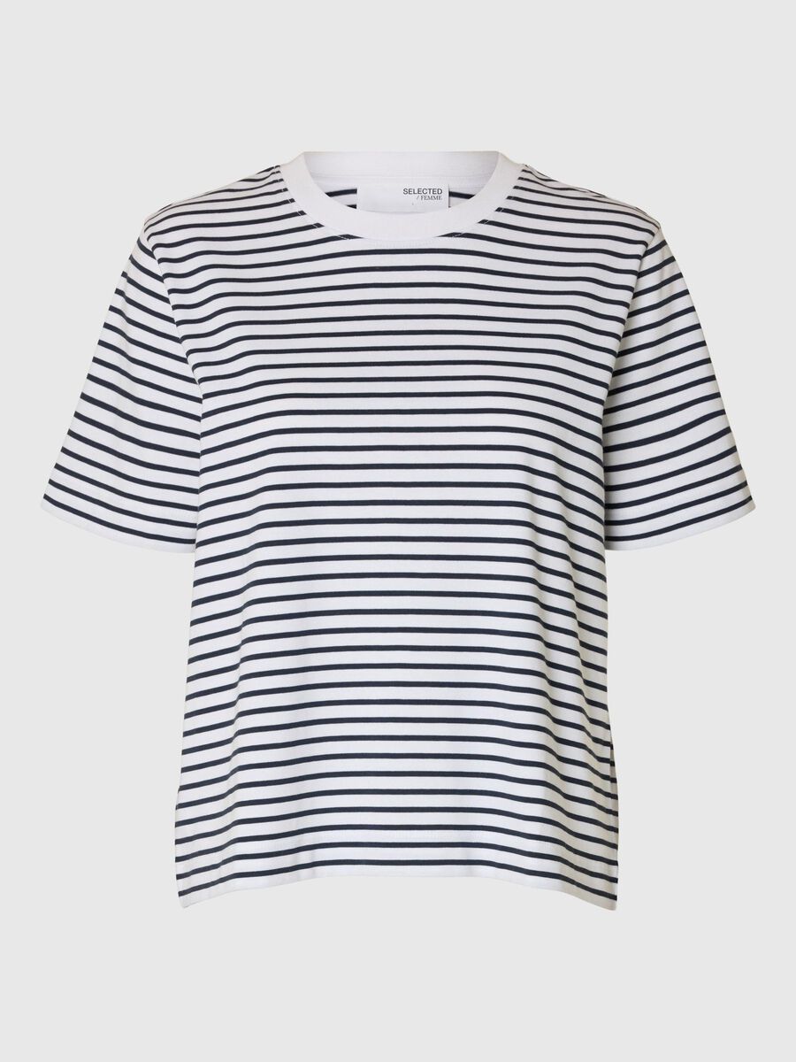 Selected GESTREEPT BOXY T-SHIRT, Dark Sapphire, highres - 16087918_DarkSapphire_1157077_001.jpg