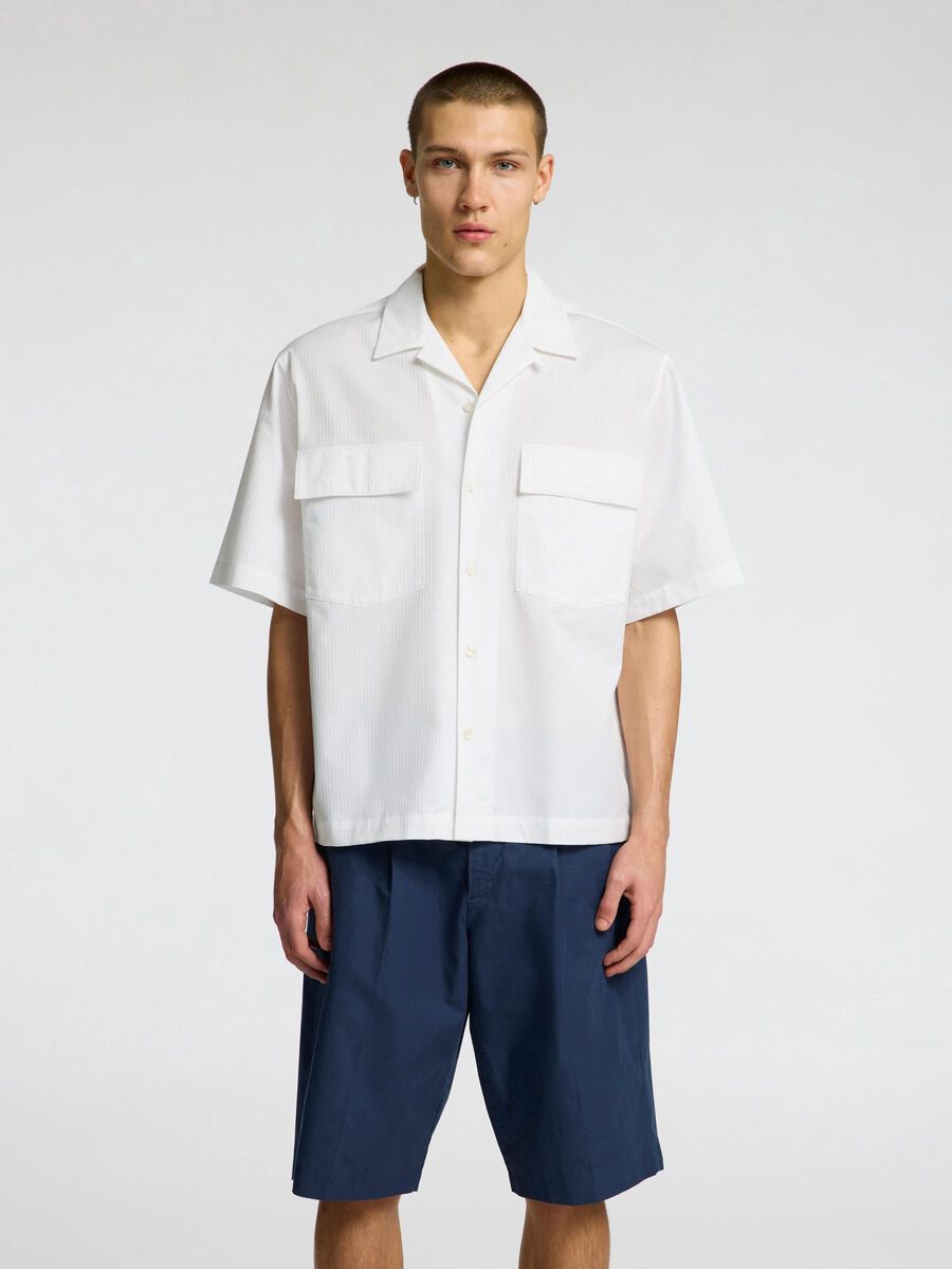 Selected BOXY FIT KURZARMHEMD, White, highres - 16099037_White_1214282_003.jpg