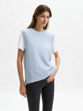 Selected RUND HALS STRIKKET VEST, Cashmere Blue, highres - 16083617_CashmereBlue_915219_003.jpg