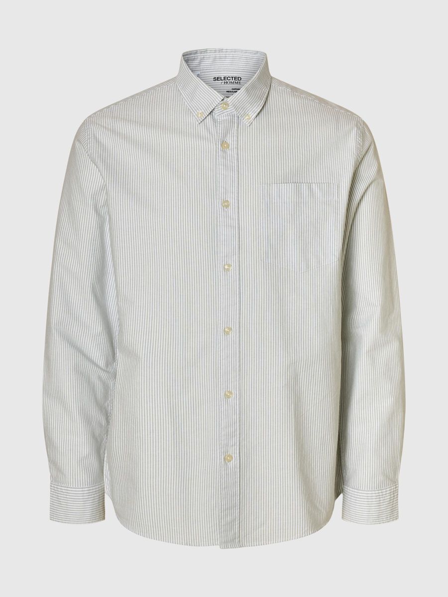 Selected OXFORD CHEMISE, Iceberg Green, highres - 16077359_IcebergGreen_821744_001.jpg