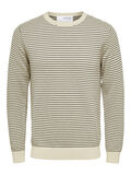 Selected STRIPED KNITTED PULLOVER, Oatmeal, highres - 16086647_Oatmeal_967591_001.jpg